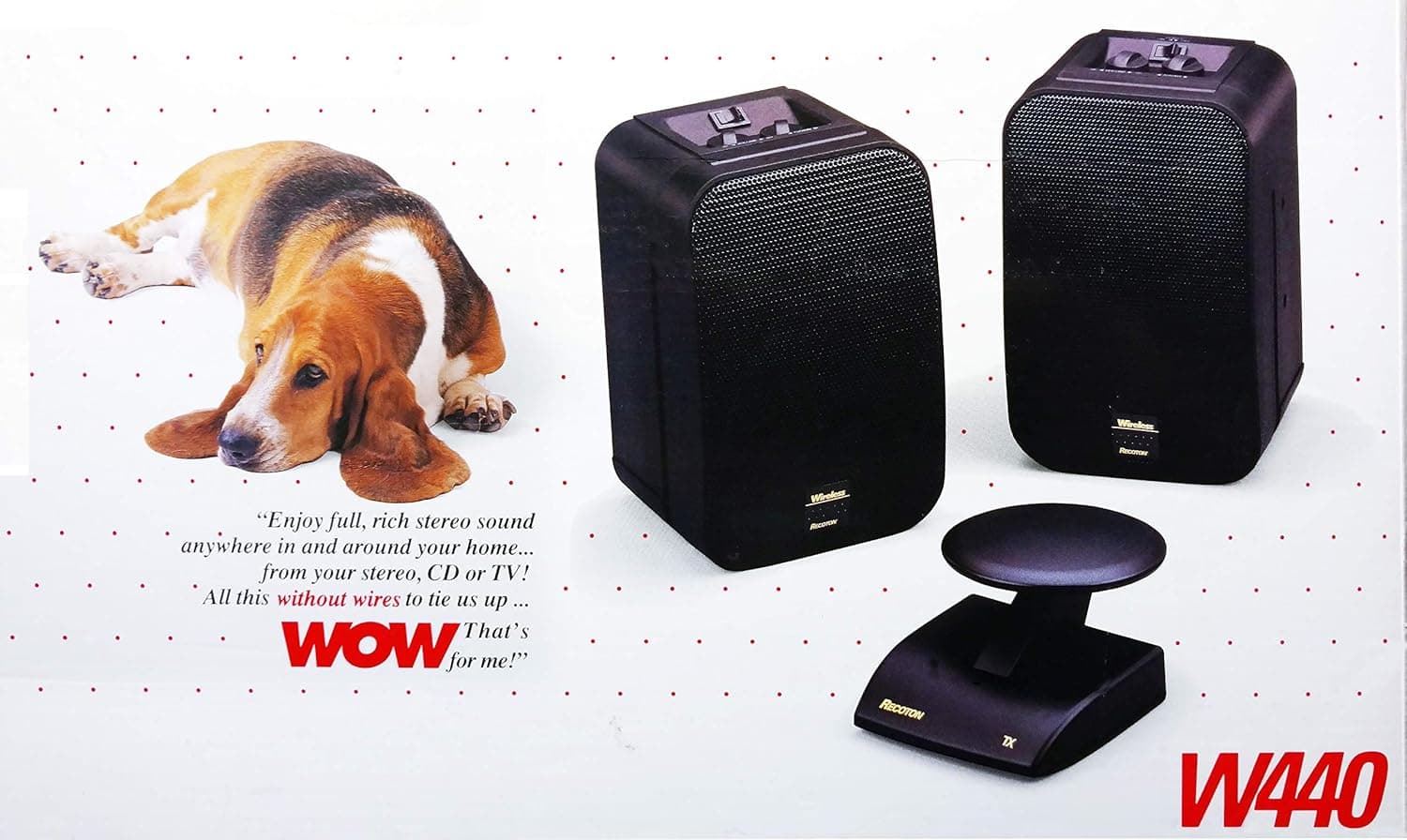 Recoton W440 Wireless Speaker System (Black) Floorstanding Speakers