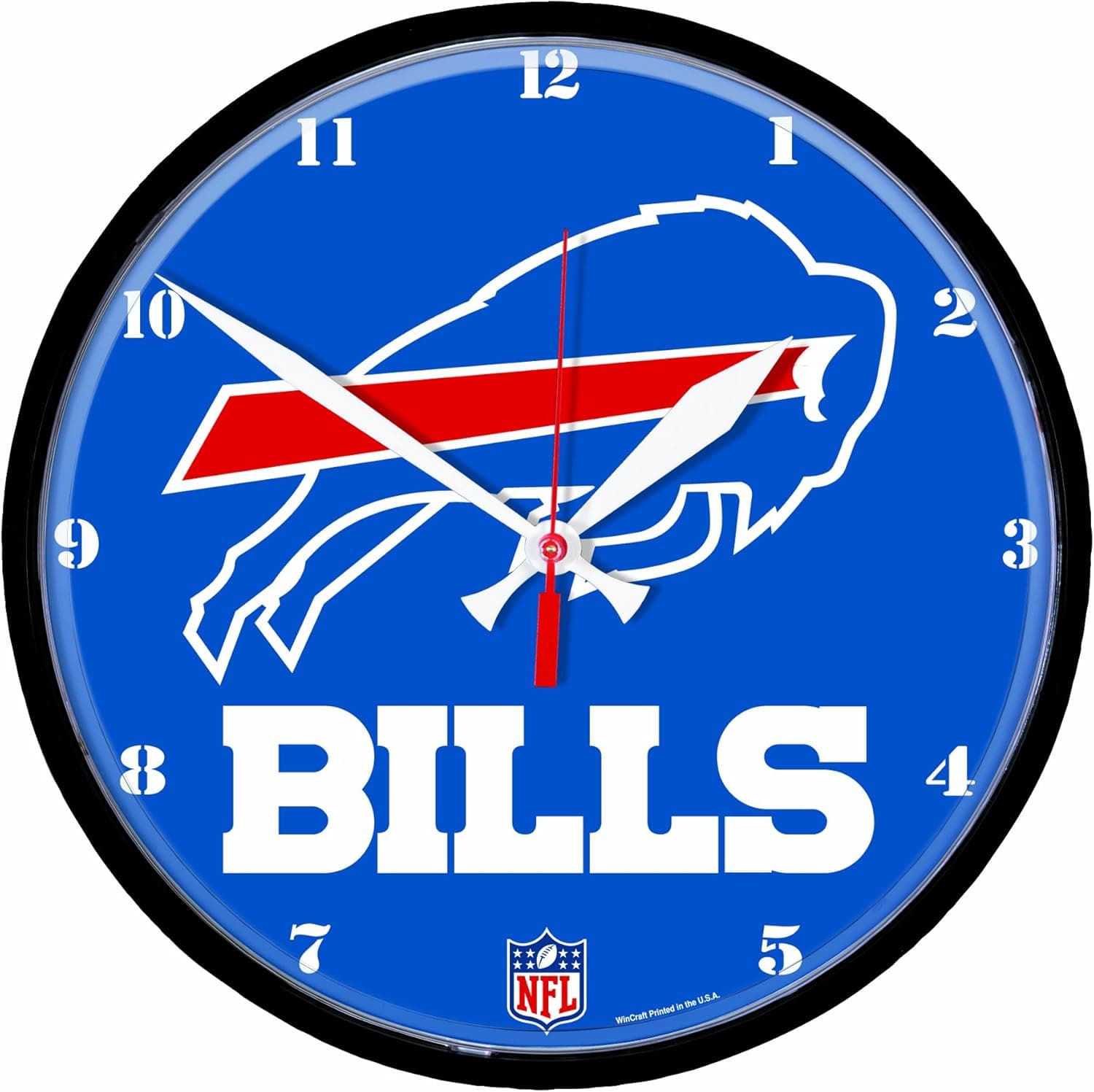 NFL Buffalo Bills Round Clock