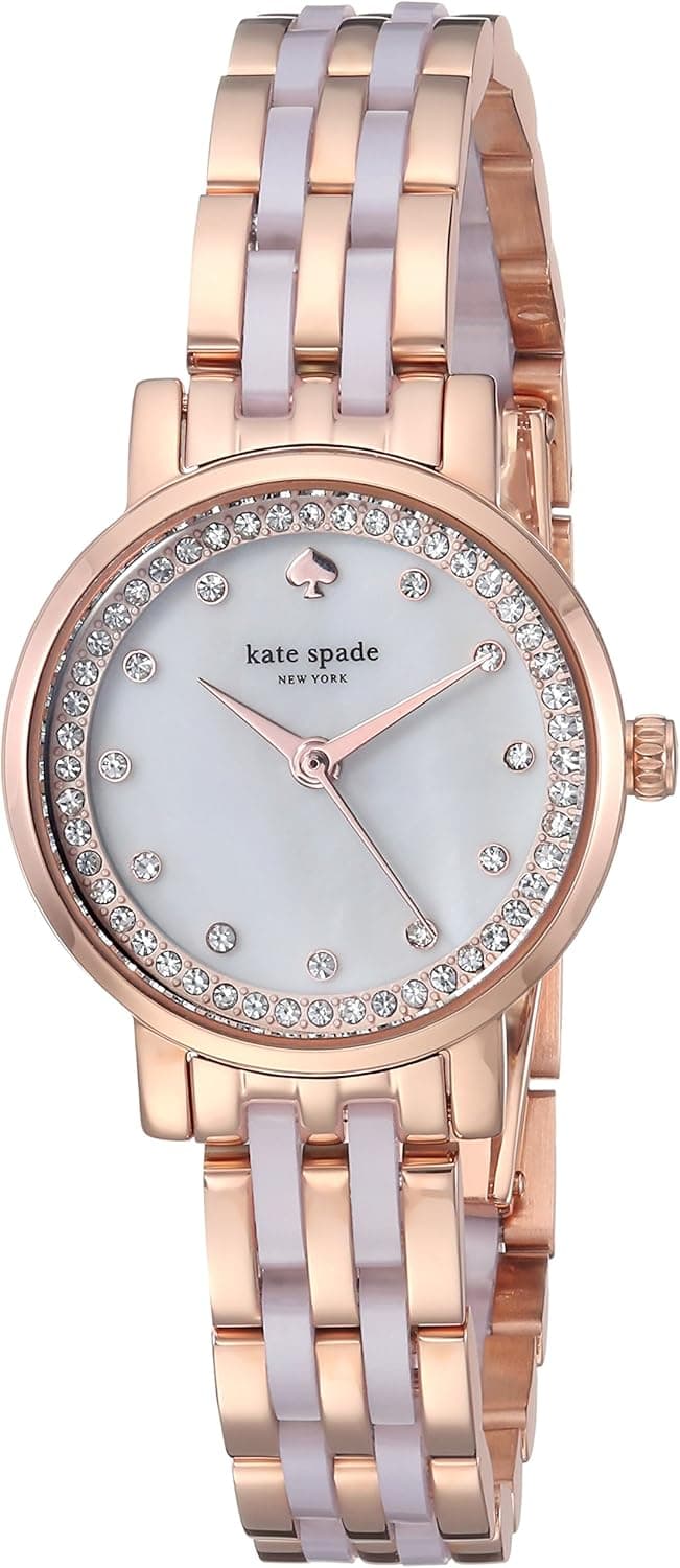 kate spade new york Women's KSW1265 Monterey Analog Display Japanese Quartz Watch, Rose Gold-Tone