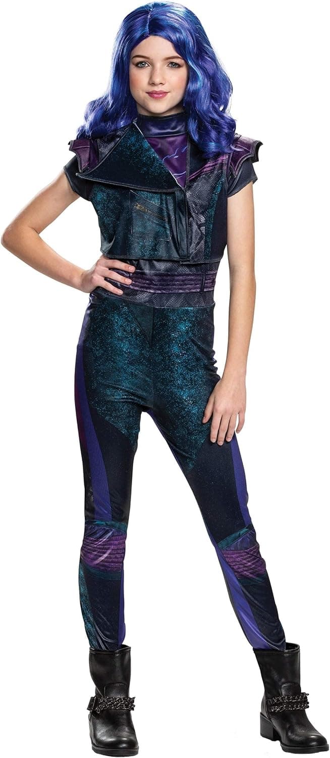 Disney Mal Descendants 3 Classic Girls' Costume, Purple