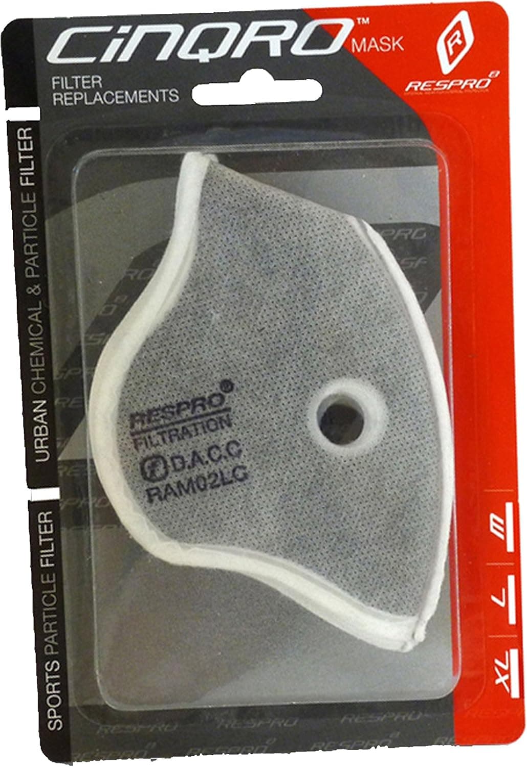 2015 Respro Cinqro Anti Pollution Mask Urban Filter Pack L