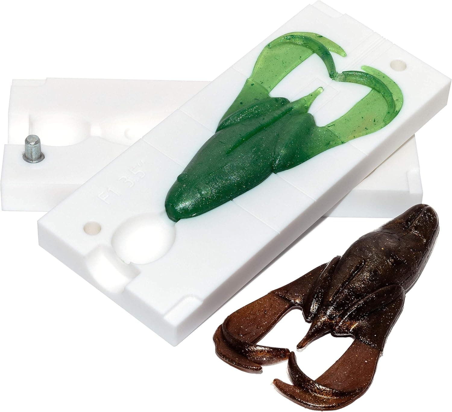 Authentic Handmade Noisy Flapper Frog Toad Bait Form 3.54" Soft Plastic DIY Making