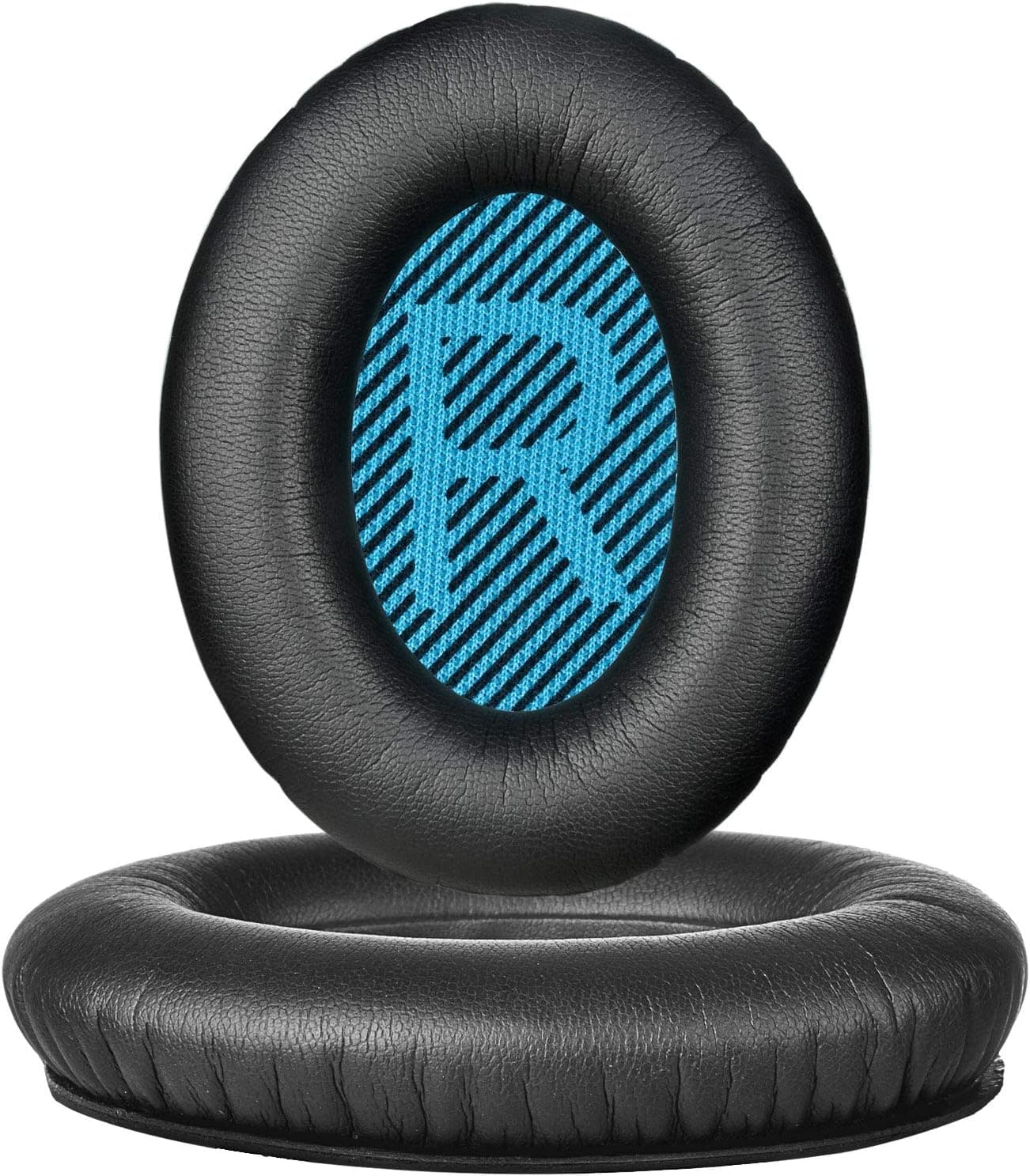 Replacement Earpads, CC Kimico 2 Pieces Foam Ear Pad - Cushion Repair for Bose Compatible with Quietcomfort 2 / Quiet Comfort 15 / QC 25 / QC 35 / Ae2 / Ae2i / Ae2w (Black w/Green L/R Mesh)