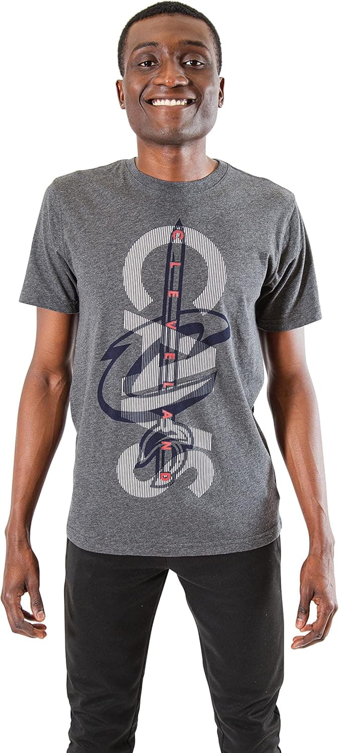 Ultra Game Men's Upright Logo Short Sleeve Tee Shirt