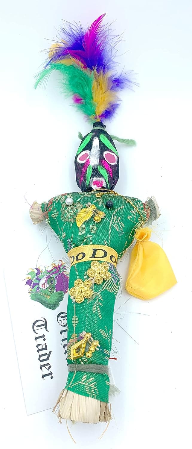 Voodoo Doll Green Good Luck Power Passion Money Health Prosper Revenge