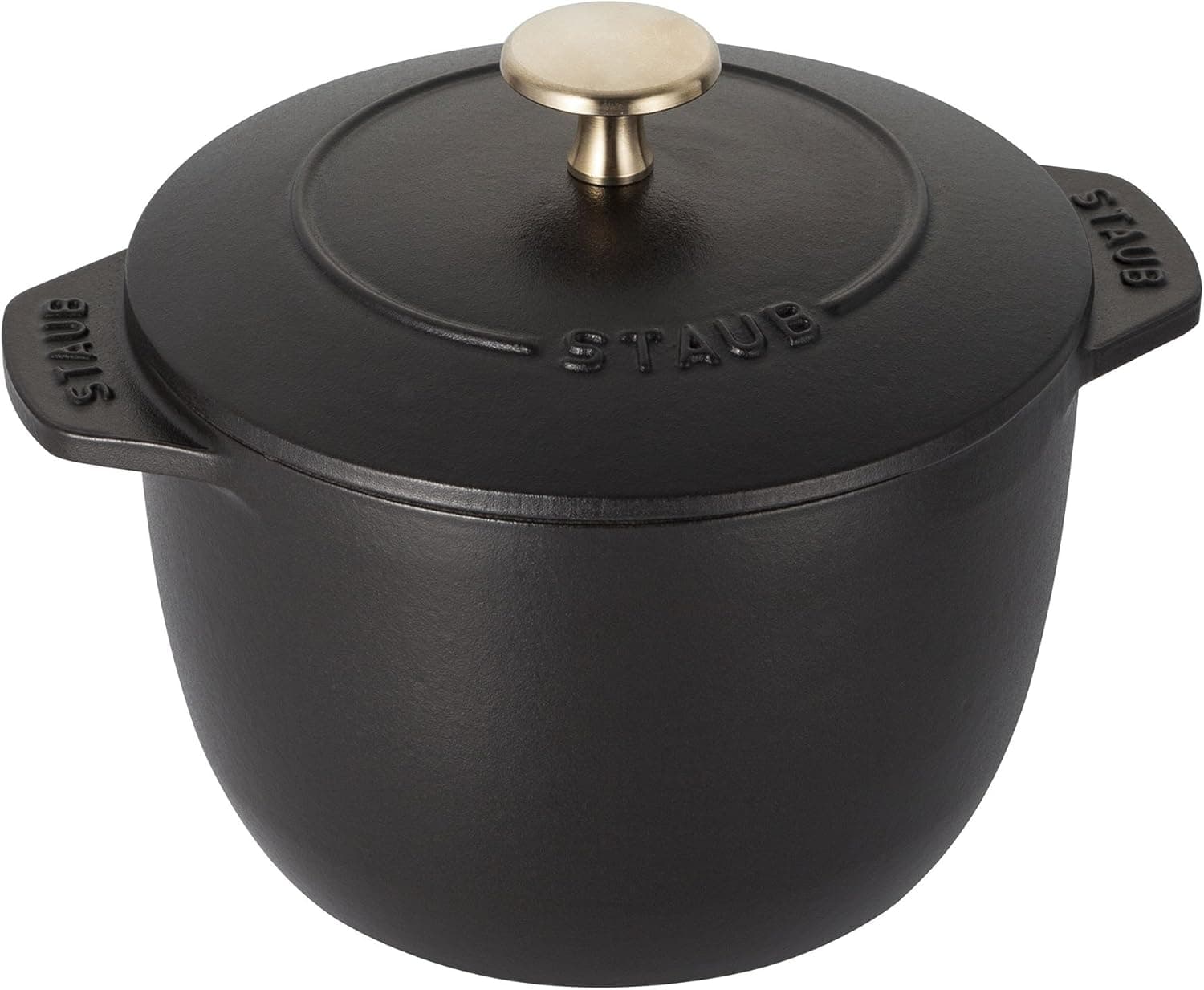 Staub Cast Iron 0.75-qt Petite French Oven - Matte Black, Made in France