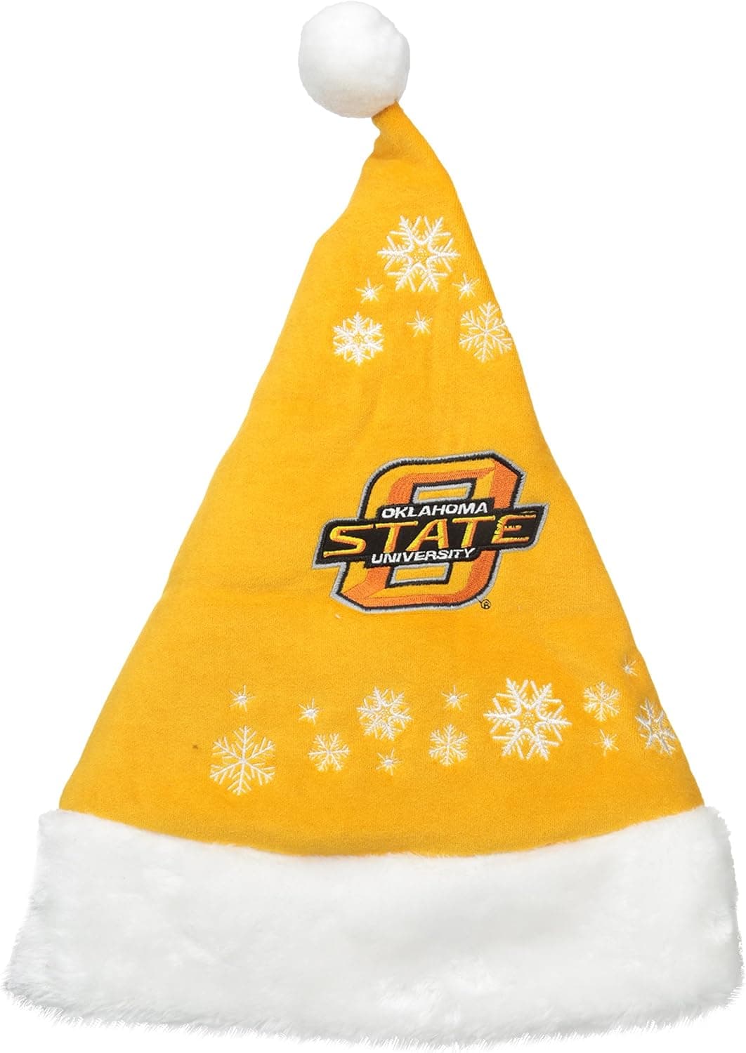 Topperscot by Boelter Brands NCAA Full Embroidered Snowflake Santa Hat