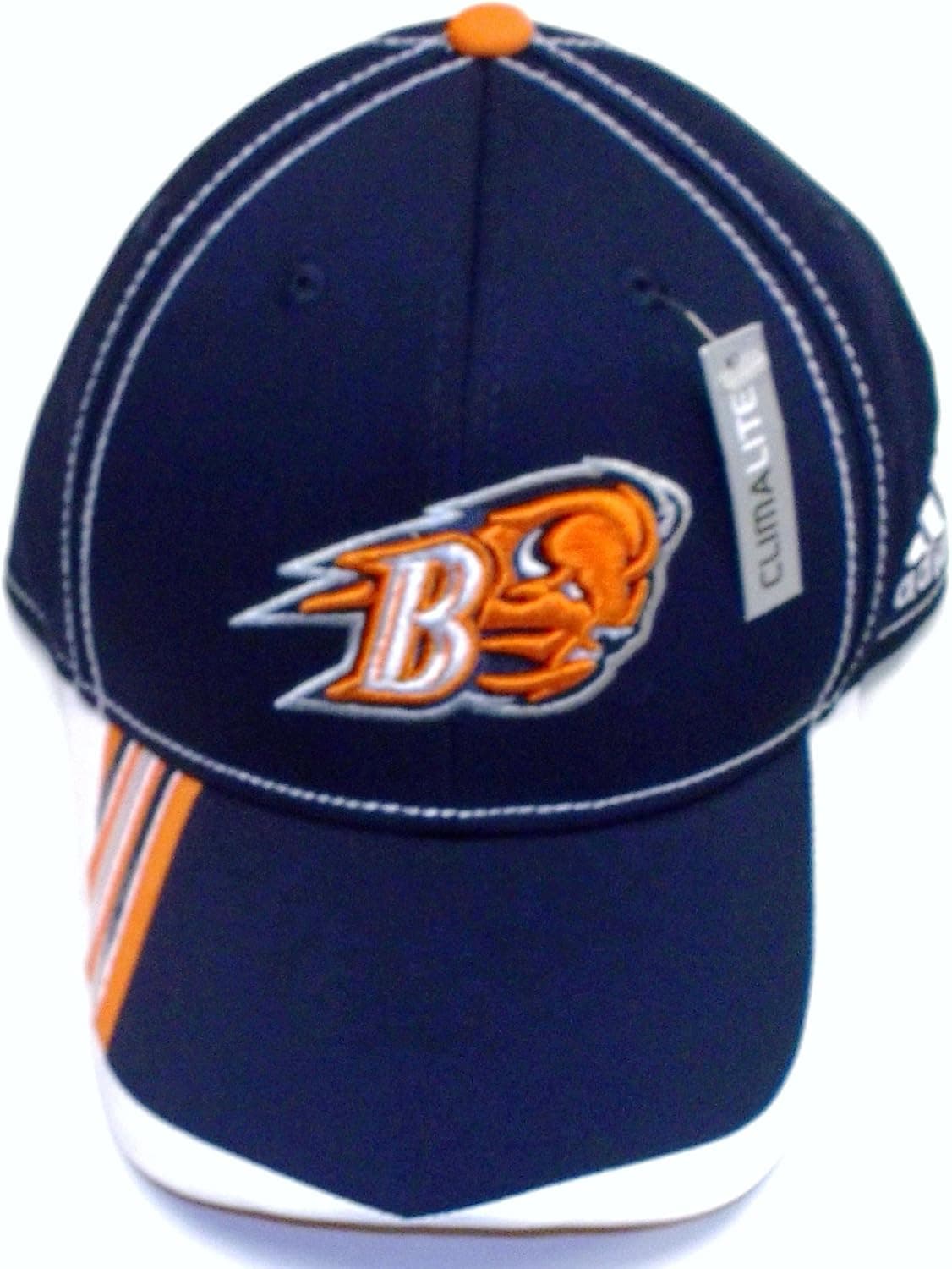 adidas Bucknell University Bisons Player Structured Flex Hat - L/XL - TW37Z