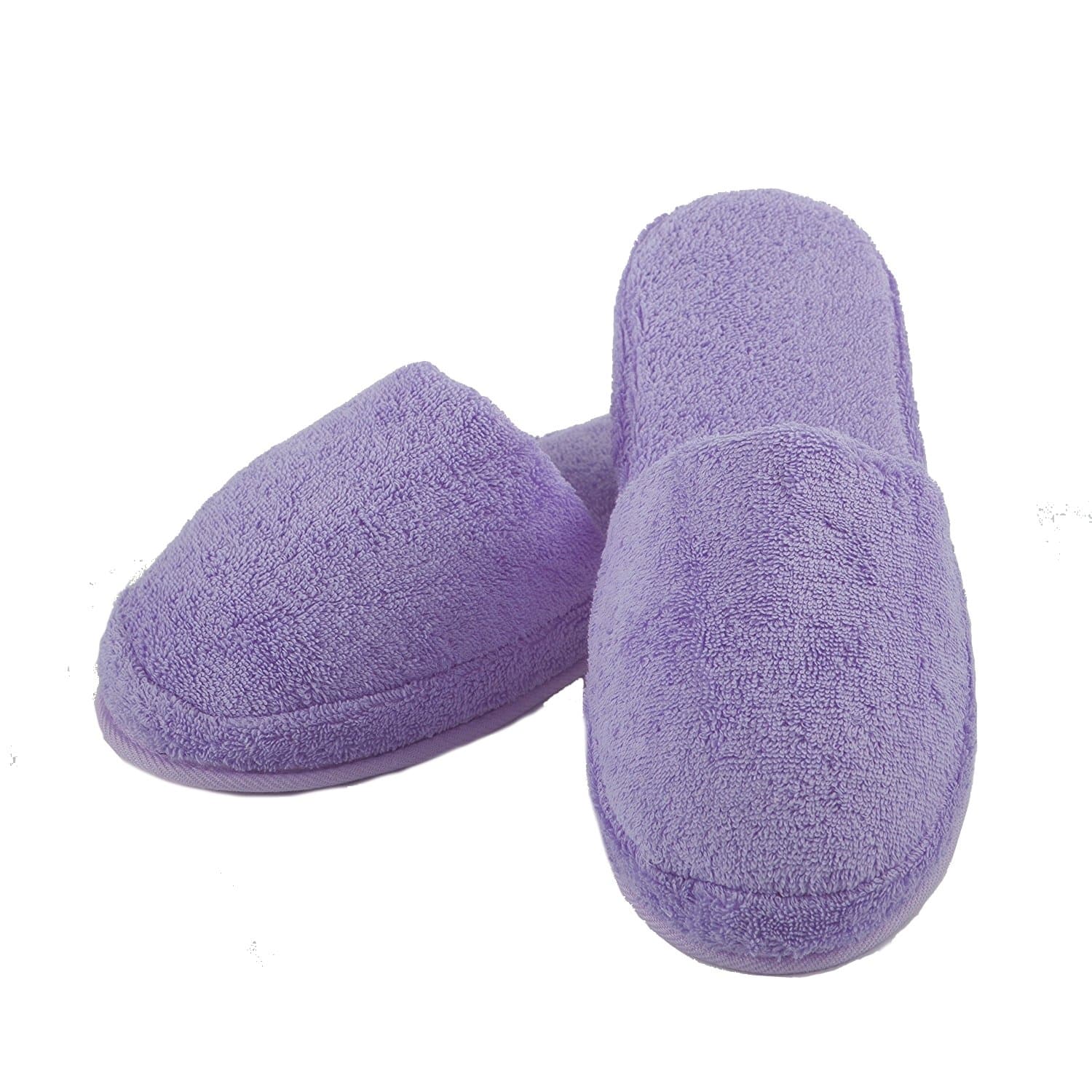 Turkish Parador Luxury Spa Slippers for Men and Women, 100% Cotton Terry House Slippers Indoor/Outdoor, Made in Turkey (Medium, Lavender)