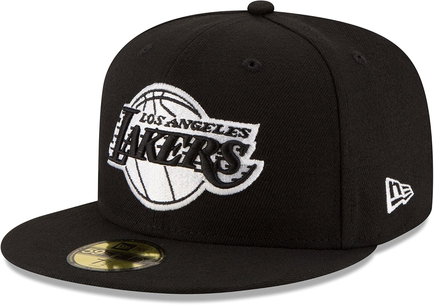 NBA Black & White 59Fifty Fitted Cap