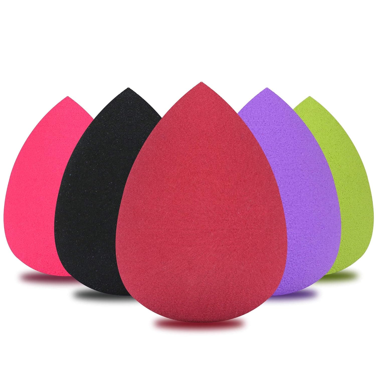 Makeup Sponge,Beauty Sponge blender set and Cosmetics Foundation Blending Sponges-For Powder,Cream or Liquid Application Multi-color (5pcs02)