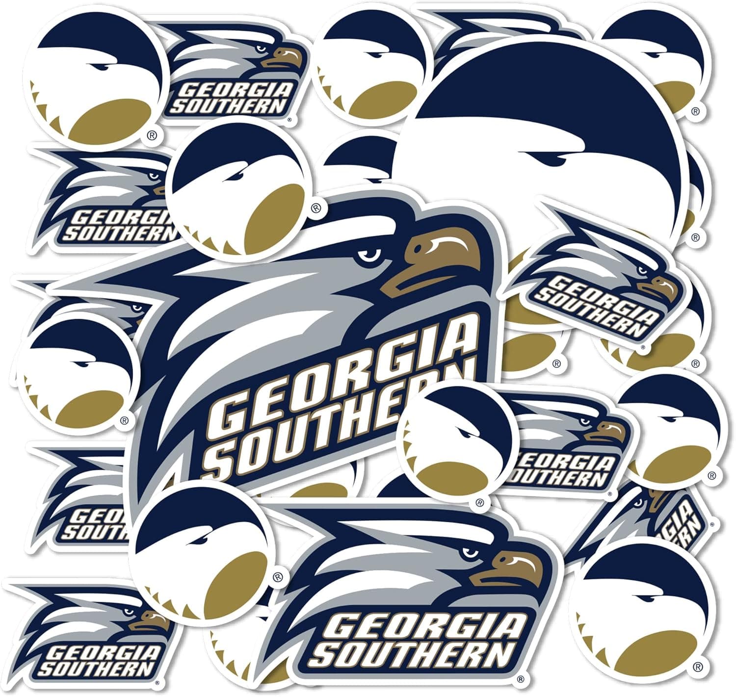 Georgia Southern University Sticker GSU Eagles Stickers Vinyl Decals Laptop Water Bottle Car Scrapbook T1 (Type 1-1)