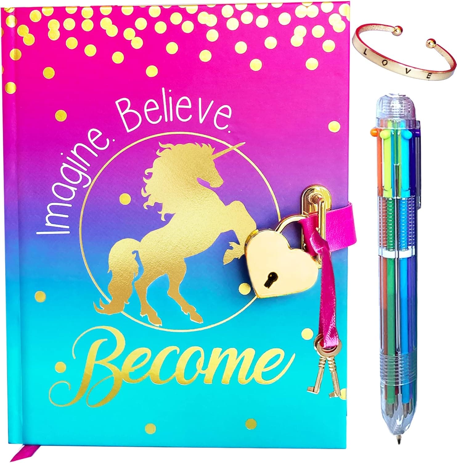 Life is a Doodle Girls Diary with Lock and Key - Our Unicorn Diary for Girls Excellent Gratitude & Prayer Journal with Lock for Children Who Love Creativity - Kids Journal for Every Occasion
