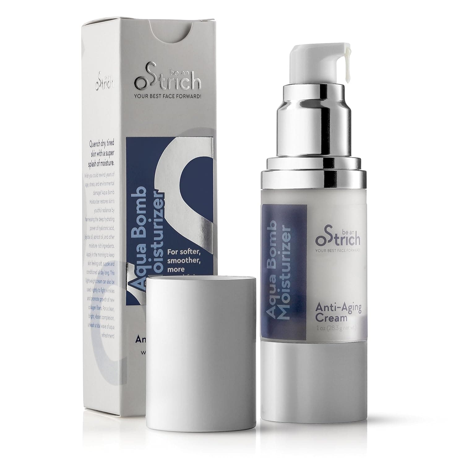 Face Moisturizer – Nourishing Face & Dry Skin Cream for Women – Delivers Soothing Hydration & Heals Dryness for Fresh, Dewy Glow – With Hyaluronic Acid & Anti Aging Benefits. 1oz, By: Be An oStrich