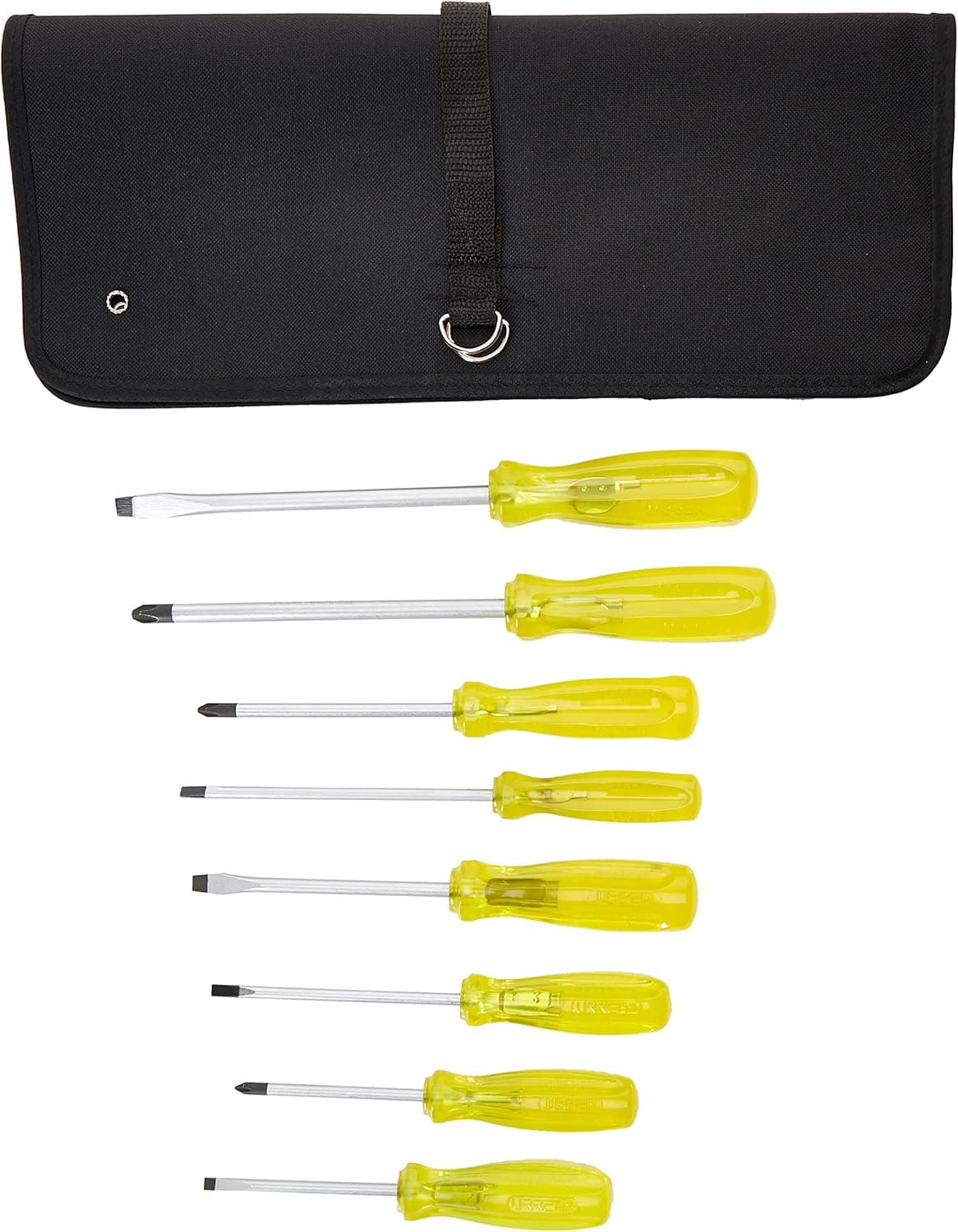 Urrea 9600D Amber Handle Screwdriver Set, 8-Piece