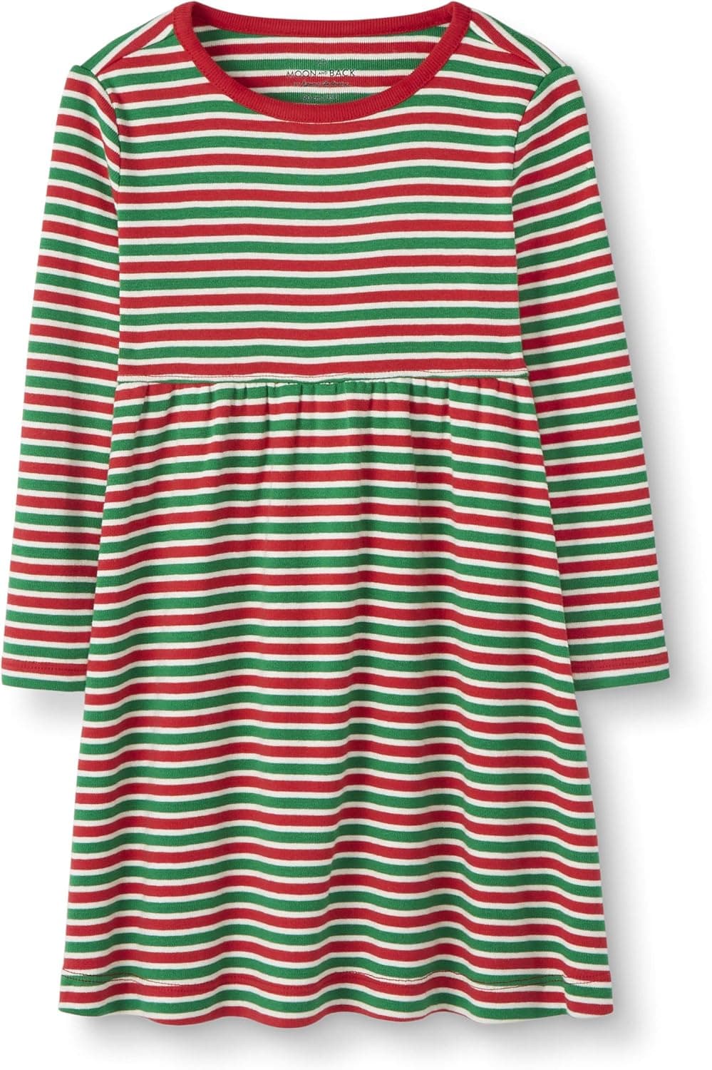 Moon and Back by Hanna Andersson Girls' Organic Cotton Long Sleeve Knit Dress