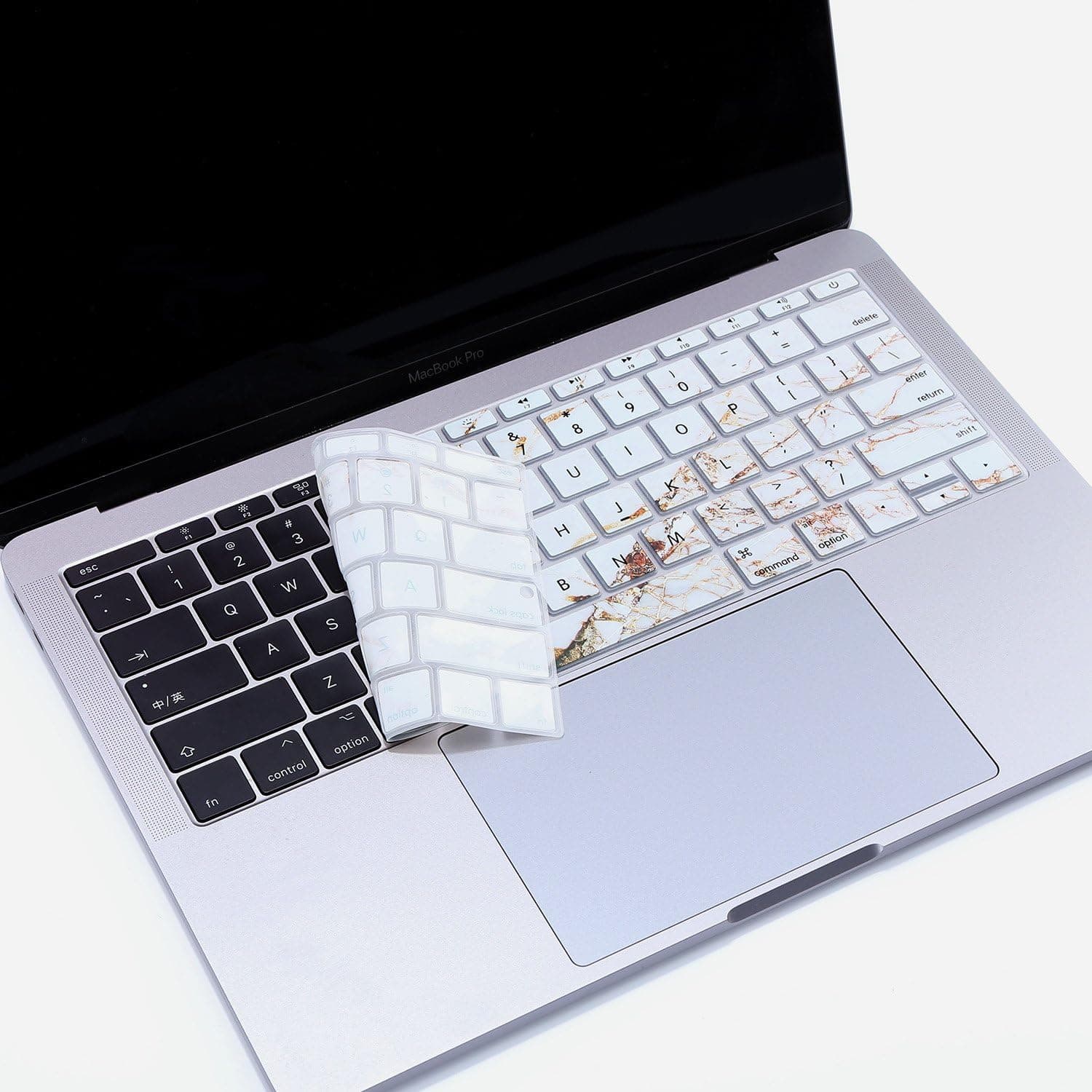 Digi-Tatoo [Golden Rift] Premium Keyboard Cover Skin for New MacBook Pro Without Touch Bar 13 Inch Retina Display (Apple Model Number: A1708) | Silicon Material