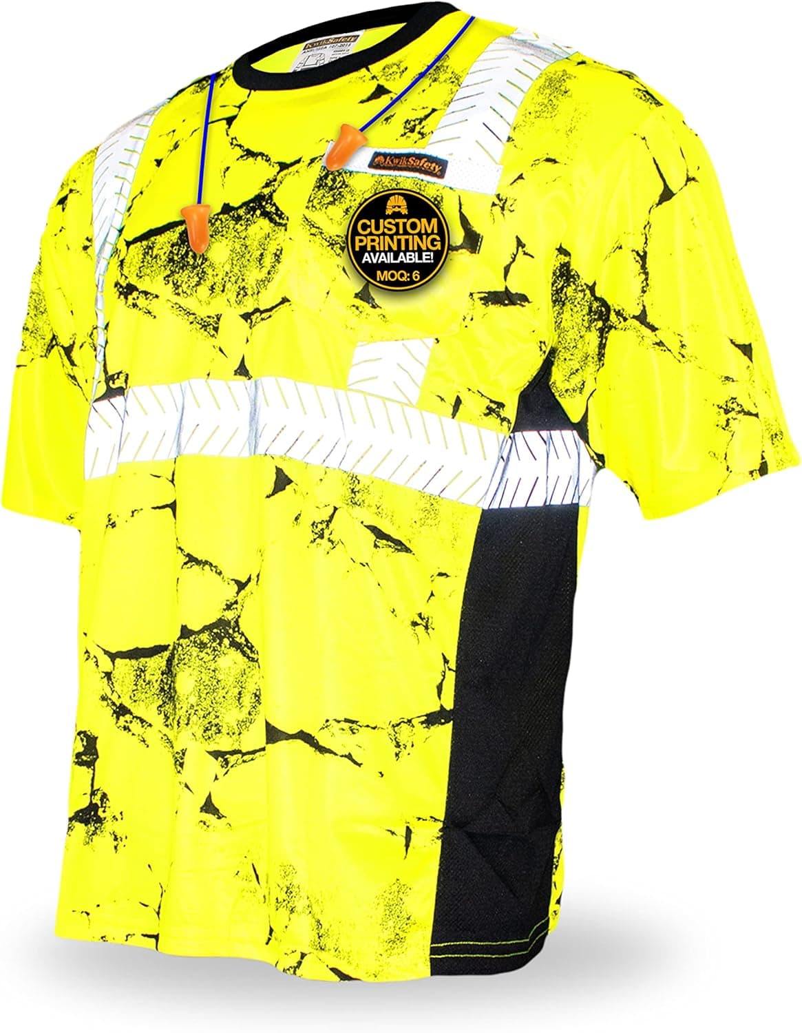KwikSafety - Charlotte, NC - Renaissance Man Short Sleeve Safety Shirt [Reflective Fishbone Tape] Class 2 ANSI OSHA