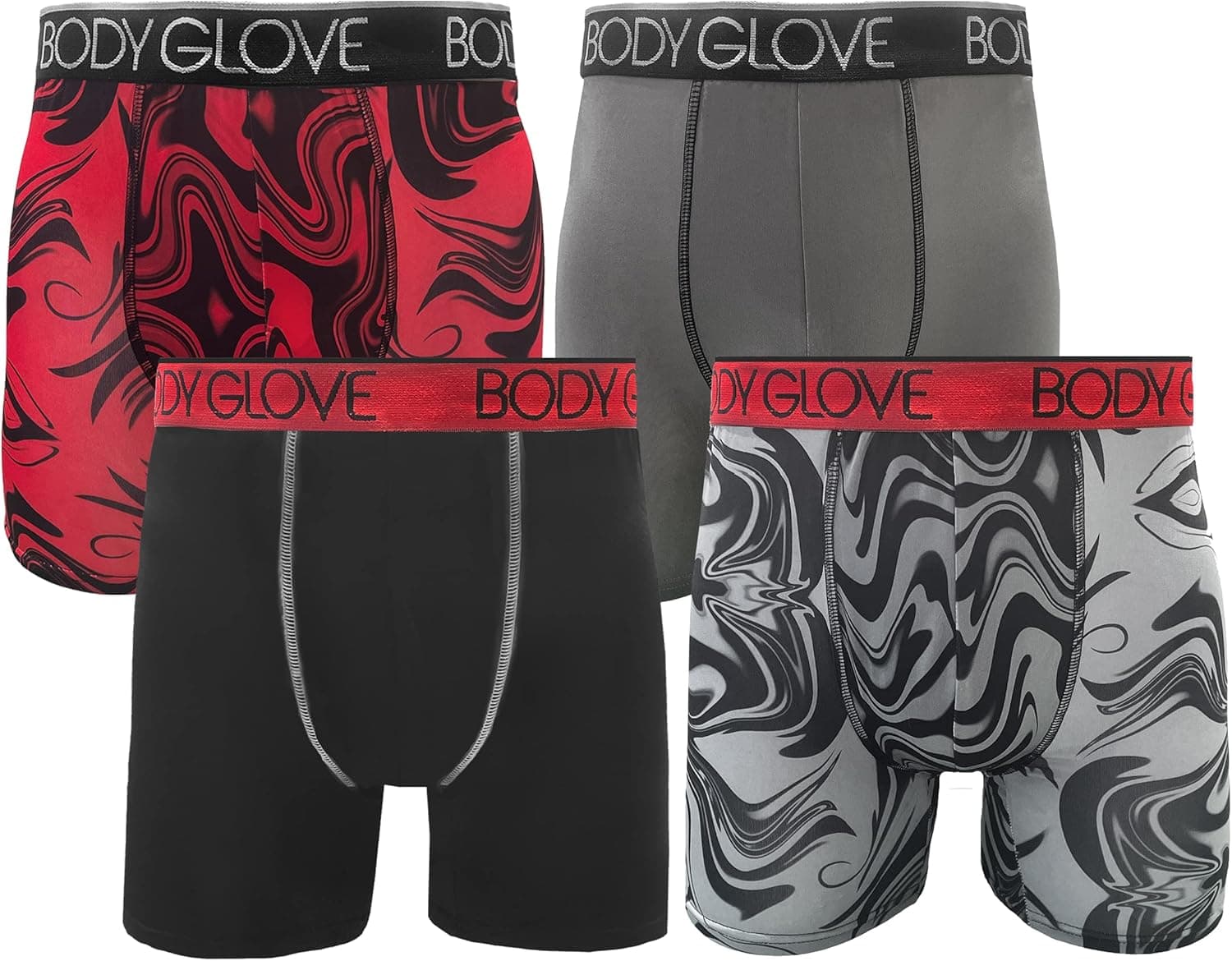 Body Glove Mens Boxer Briefs, Dry Fit Performance Pouch Underwear, Breathable Athletic Sport Boxers