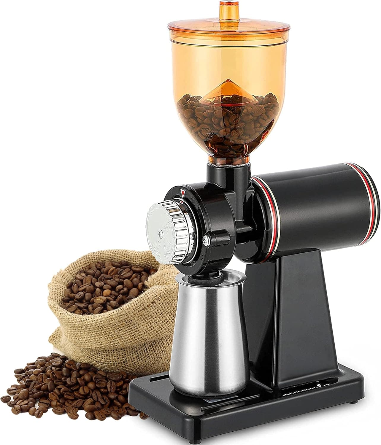 RRH Burr Coffee Grinders Upgraded , Professional Electric Coffee Grinder, Automatic Burr Mill Grinder, 250g Coffee Bean RRH-CG-BLK-A RRH-CG-BLK-A