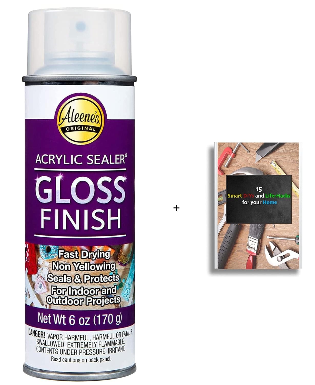 Aleene's 26412 Spray Gloss Finish, 6 Oz Acrylic Sealer, Original Version + E-Book