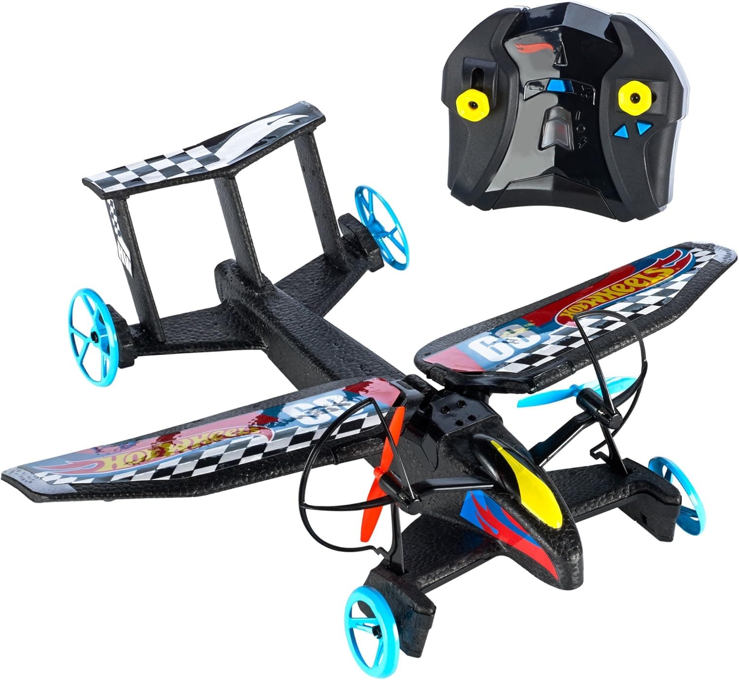 Hot Wheels Sky Shock Transforming Remote Control Vehicle, Blue