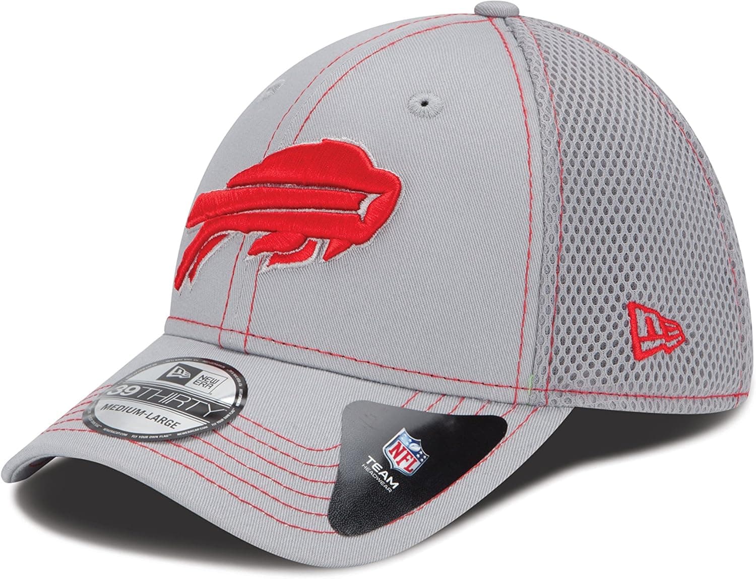 NFL Buffalo Bills Flex Fit Cap, Gray Neo