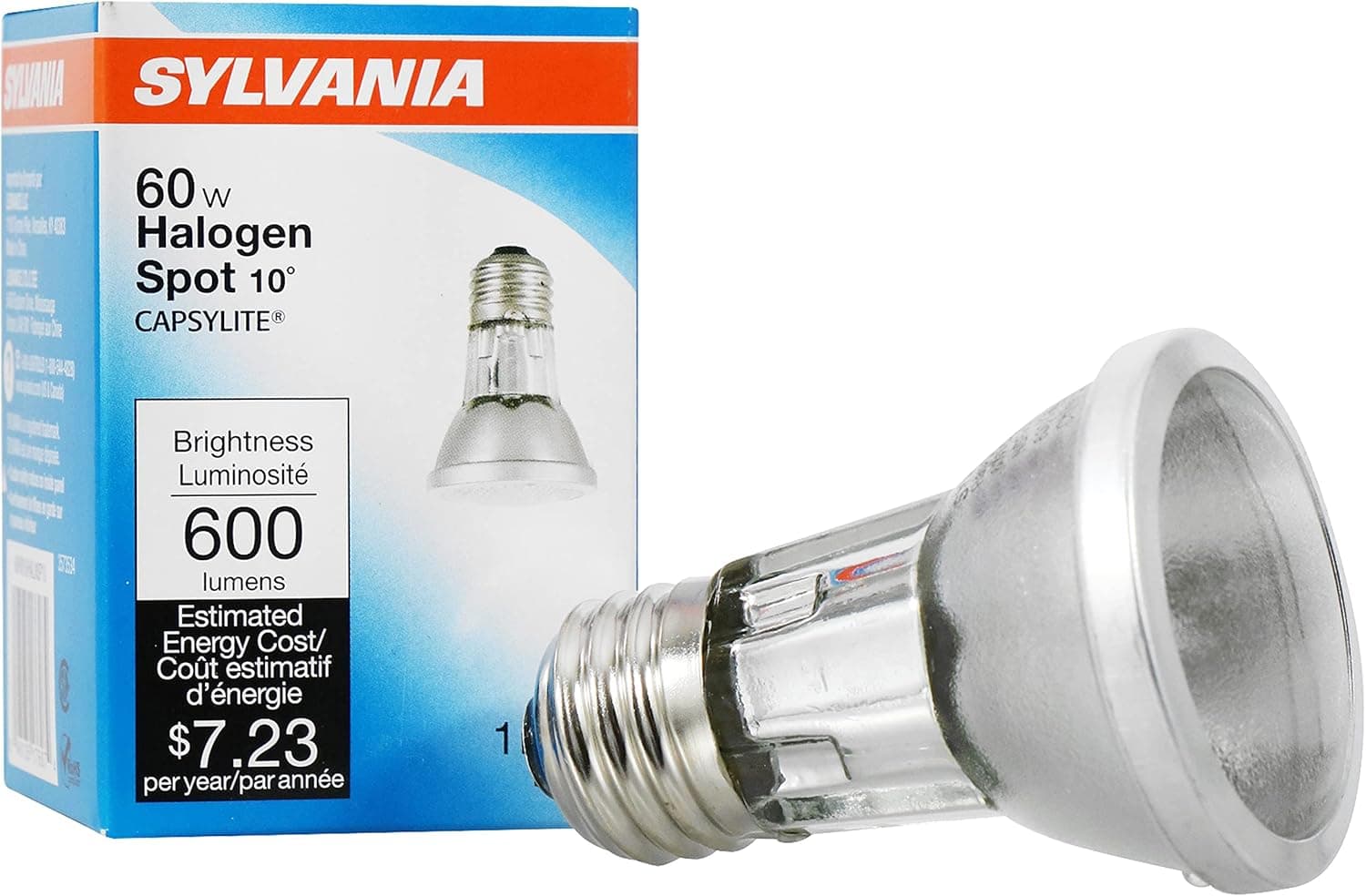 Sylvania Halogen 60W PAR16 Reflector Spot Light, E26 Medium Base, 1 Pack