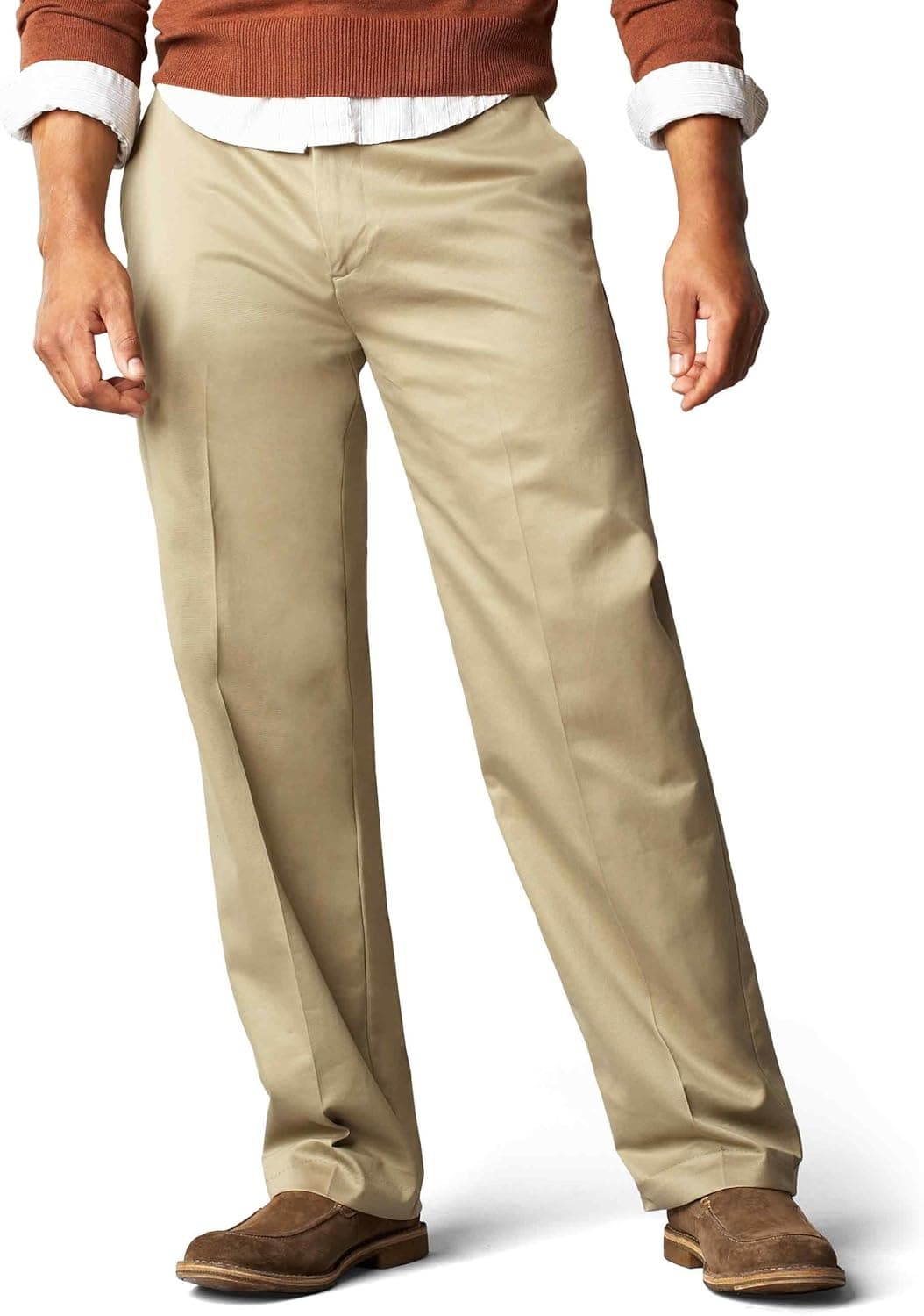 Dockers Men's Signature Khaki Big and Tall Flat Front Pant