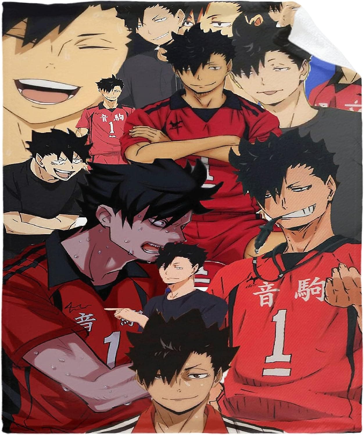 Super Soft Light Weight Throw Blanket Tetsuro Kuroo Haikyuu Summer Quilt for Bed Couch Sofa 60"X50" Medium for Teen