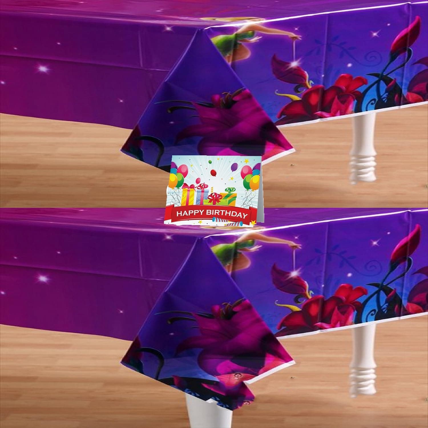 Tinkerbell Fairies Girls Birthday Party Supplies Tablecover Multipack (2-Pack)