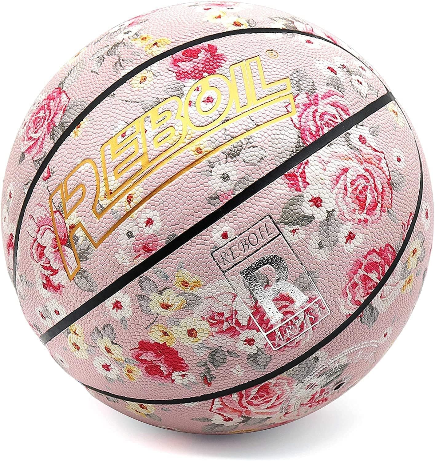REBOIL Go! Girls Basketball (Size 3 & Size 4 Kids, Size 5/6 Youth&Women, Size 7 Adult) - Womens Basketball Gift, Boys Basketball & Youth Basketballs Also