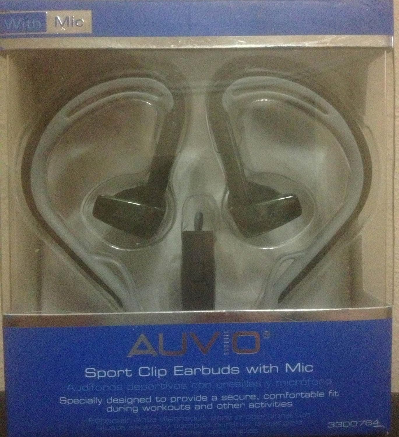 Auvio In-Ear Active Clip Headphones with Microphone