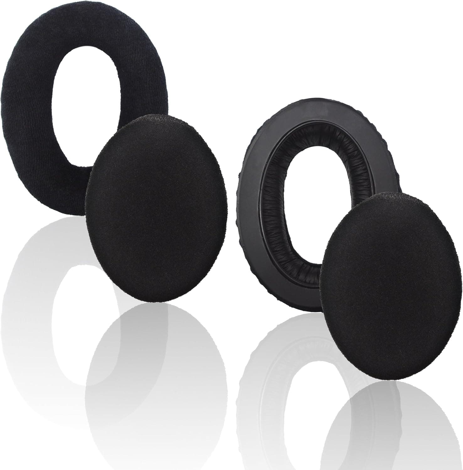 Replacement Velvet Earpad for Sennheiser HD545, HD565, HD580, HD600, HD650 Headphone Black Velvet Ear Pad/Ear Cushion/Ear Cups/Ear Cover/Earpads Repair Parts