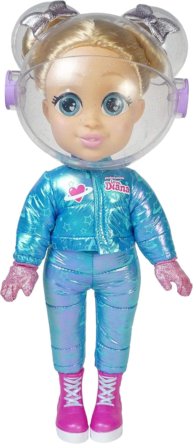 Love, Diana 13 inch Doll Mashup Astronaut/Hairdresser Includes Accessories and Two Outfits (79846)