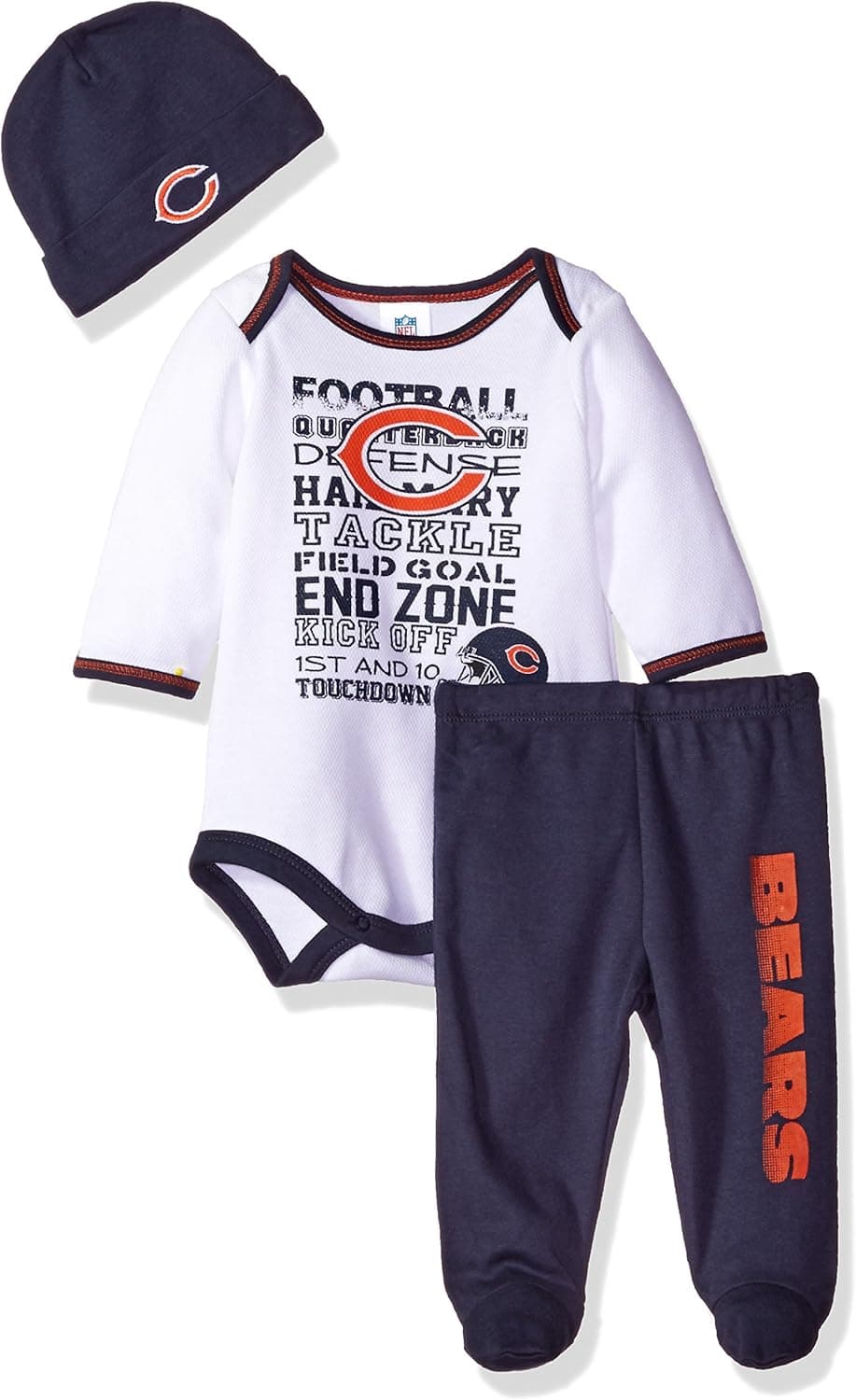 NFL Bodysuit, Pants & Cap Set
