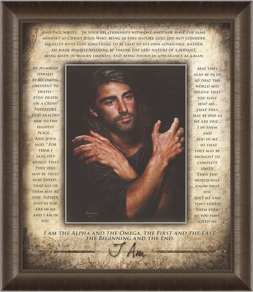 Carpentree Prince of Peace I Am Framed Artwork