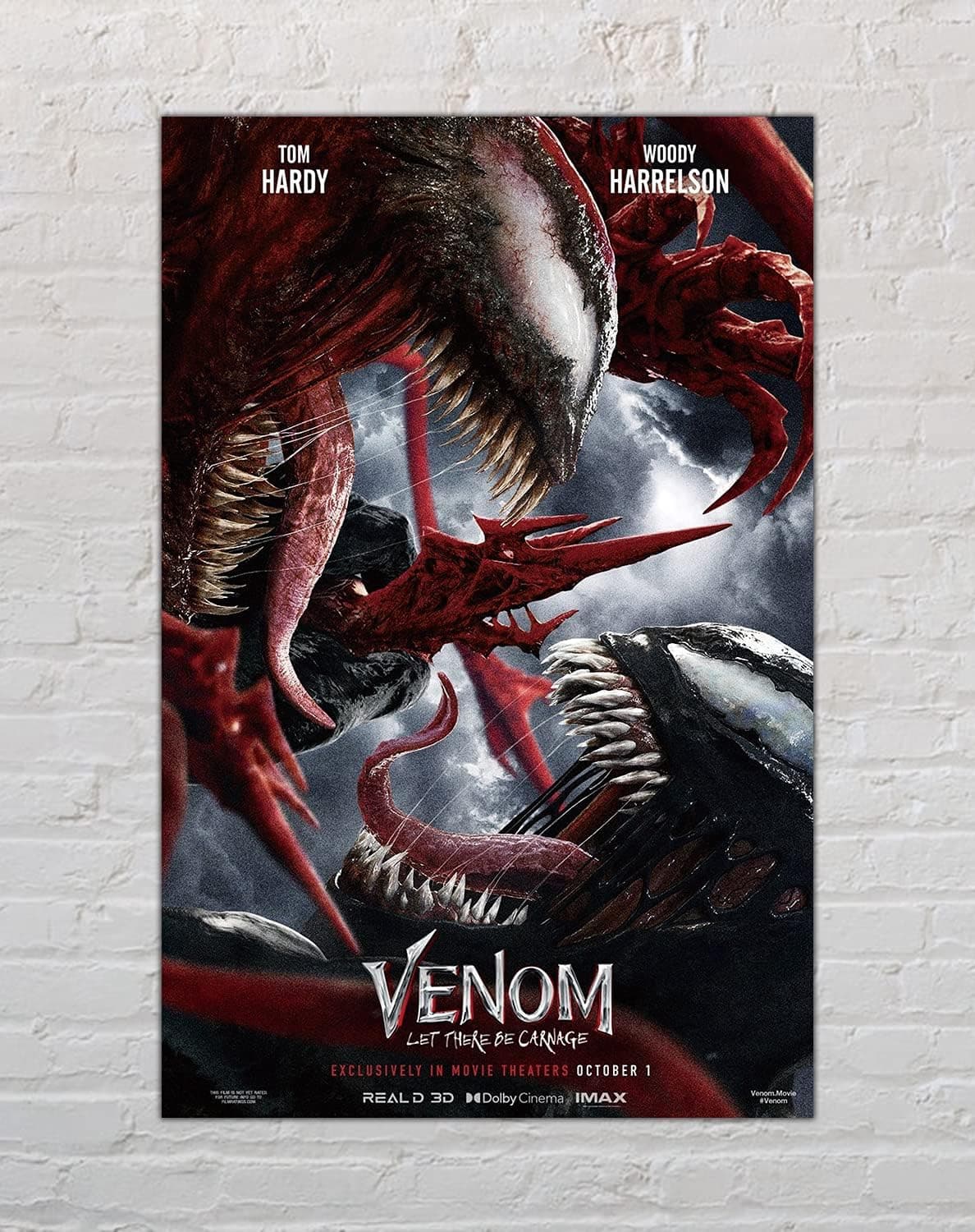 Venom 2: Let There Be Carnage Poster Dark Superhero Unframed Wall Art Gifts Decor 11x17