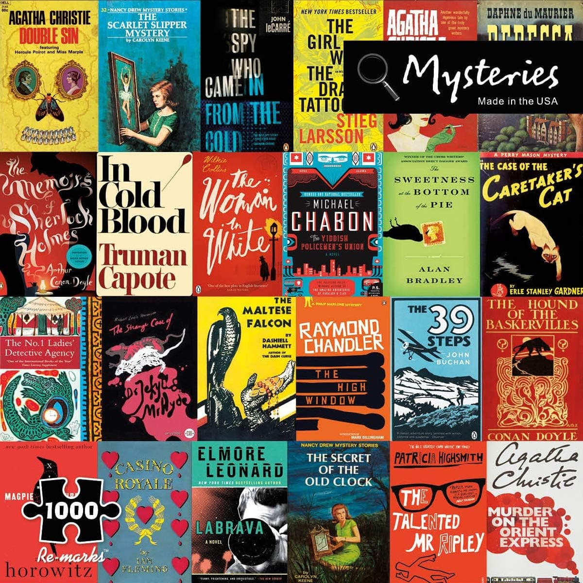 Re-Marks Literary 1000 Piece Puzzle (Mysteries)