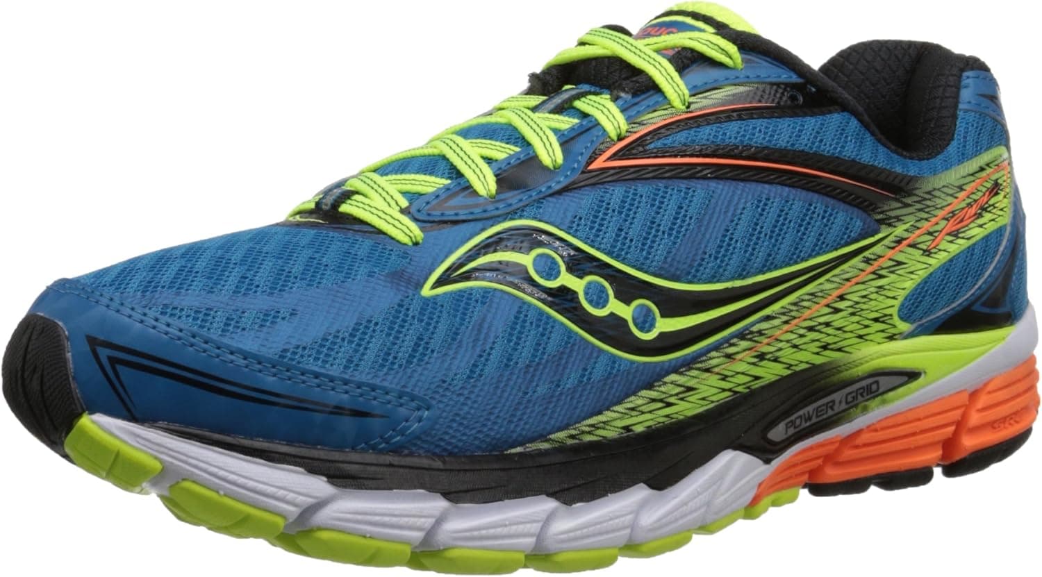 Saucony Men's Ride 8 Running Shoe (Midnight/Black/Orange, 9 D(M) US)