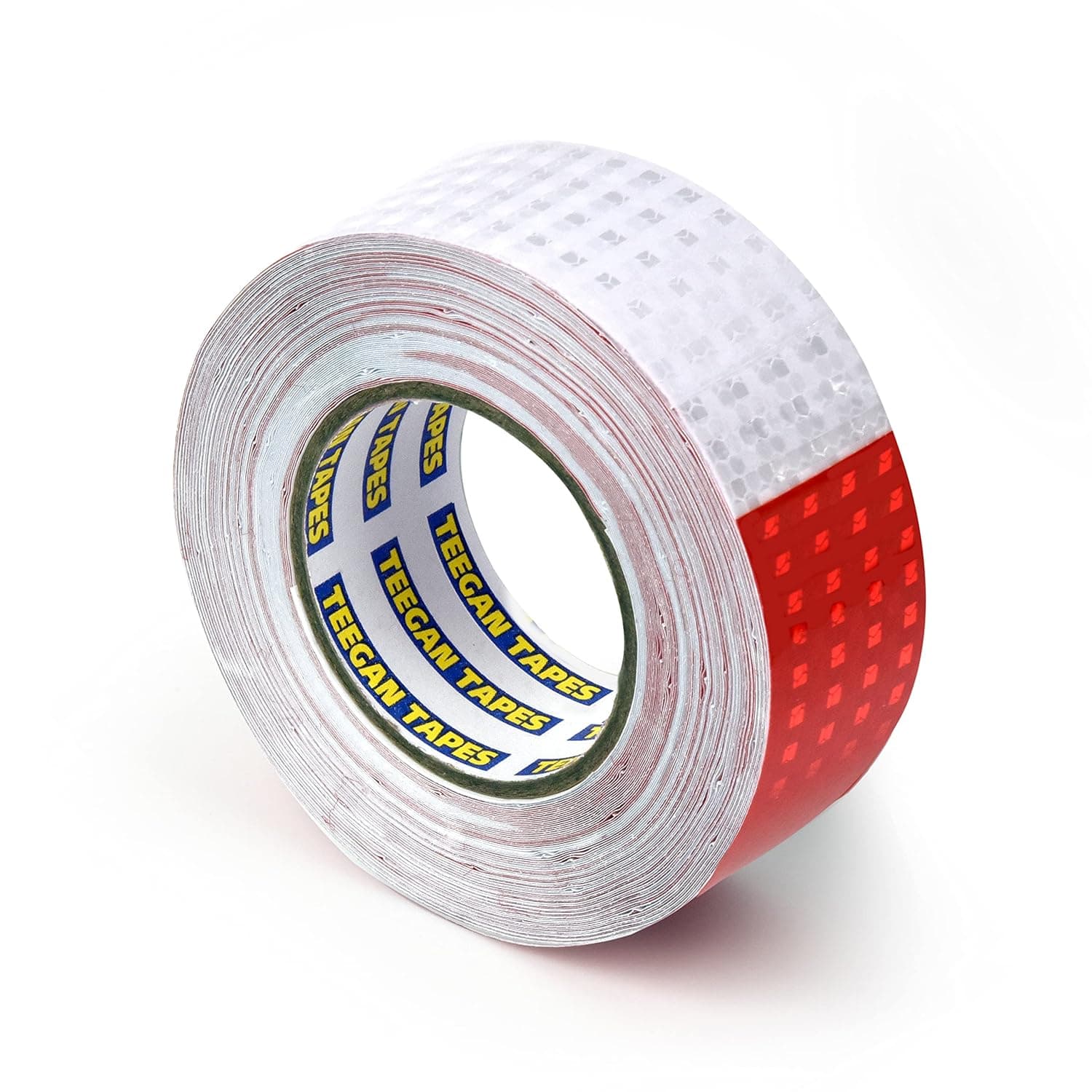 Gaffer Power Stay Safe and Visible: Teegan Tapes 2" x 30 Yards Reflective Tape for Clothing, Trailers, Cars, Bikes - Waterproof Red and White High Visibility Vinyl Tape