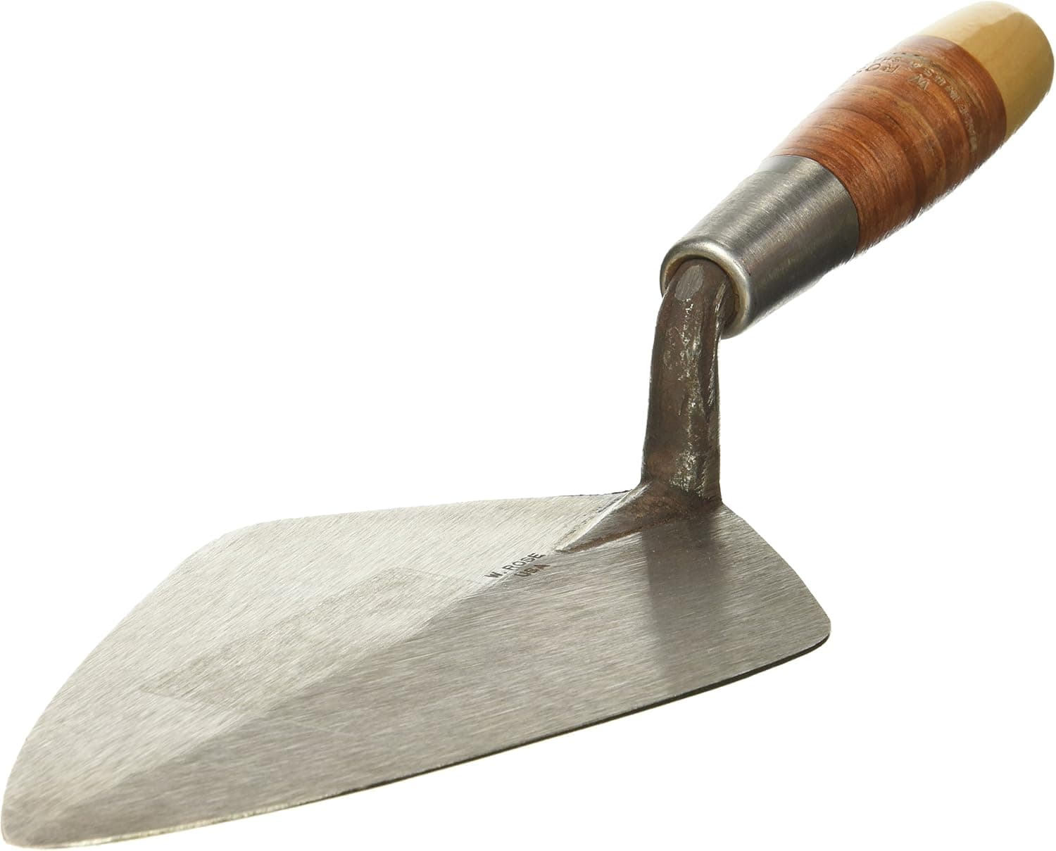 W. Rose RO312-9 9" Wide London Brick Trowel w/Leather Handle