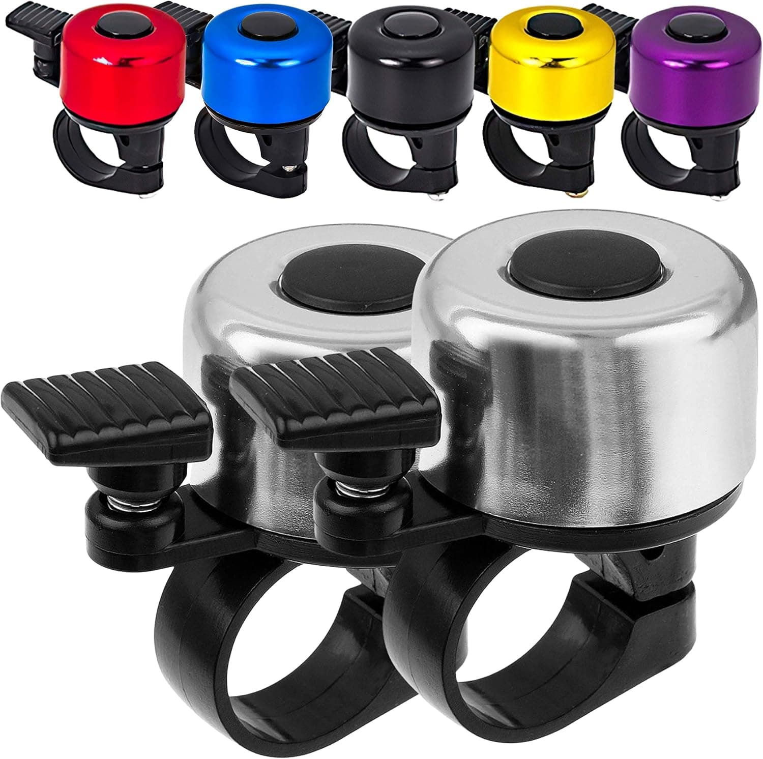Terra Connect Bike Bell, Bicycle Bell with Loud and Crisp Clear Sound for Road and Mountain Bike Ring Bell, It is an Accessory which Give Your Bike a New Look Unisex Bike Bell for Kids and Adults