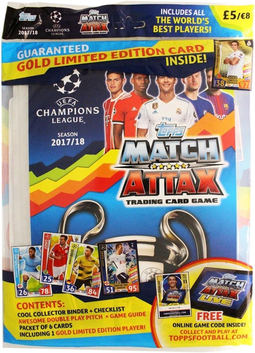 UCL Match Attax 2017/18 UEFA Champions League Trading Card Game Starter Pack