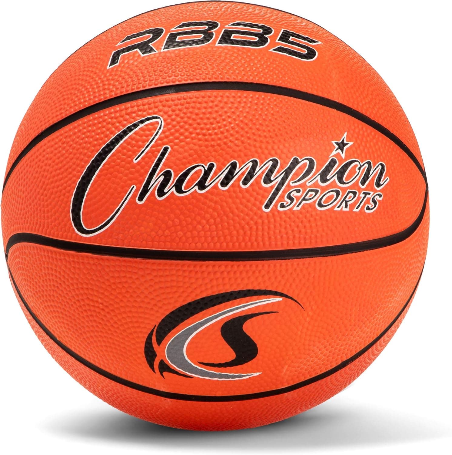 Champion Sports Official Heavy Duty Rubber Cover Nylon Basketballs