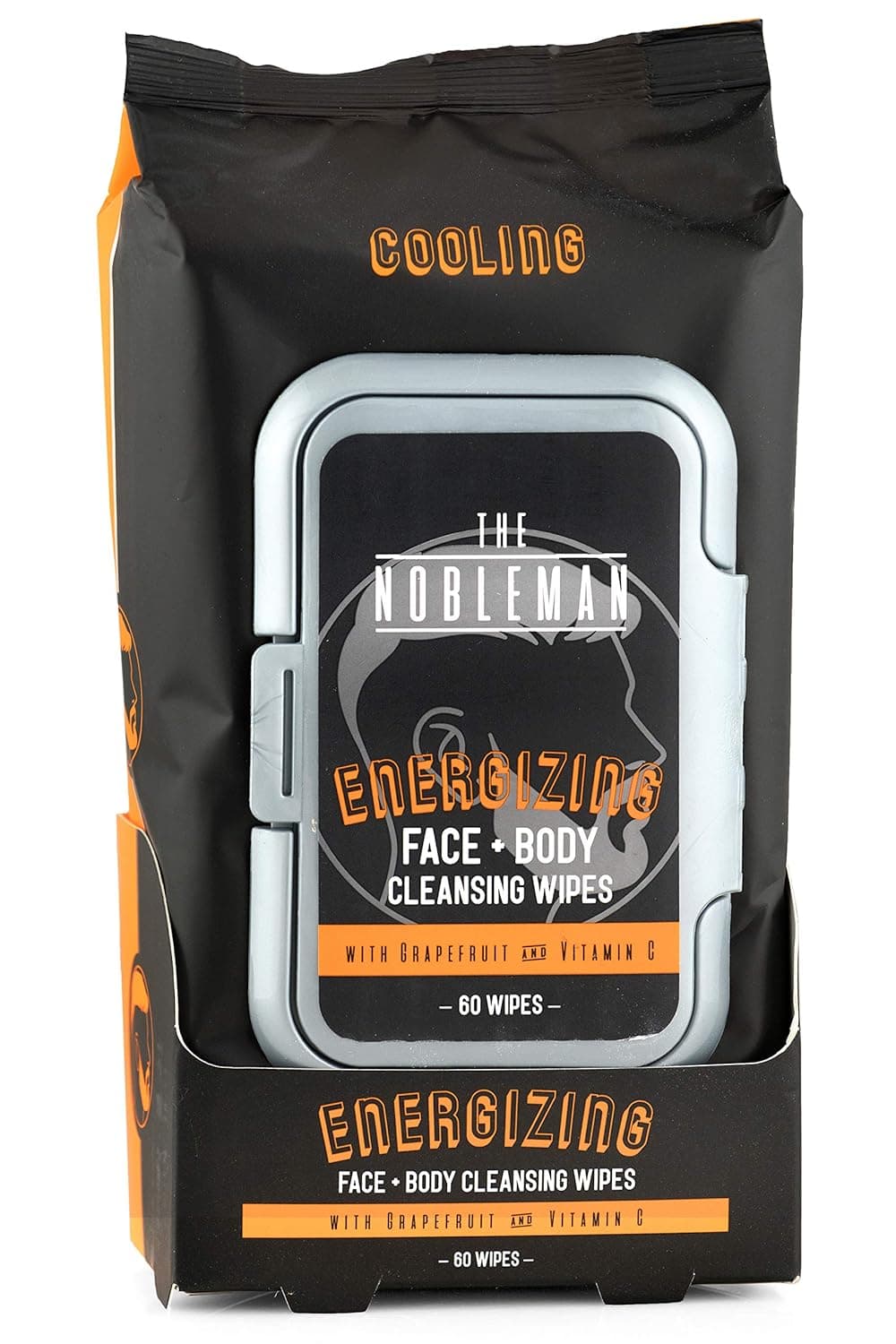 Men's Energizing Face + Body Cleansing Wipes - 60Ct
