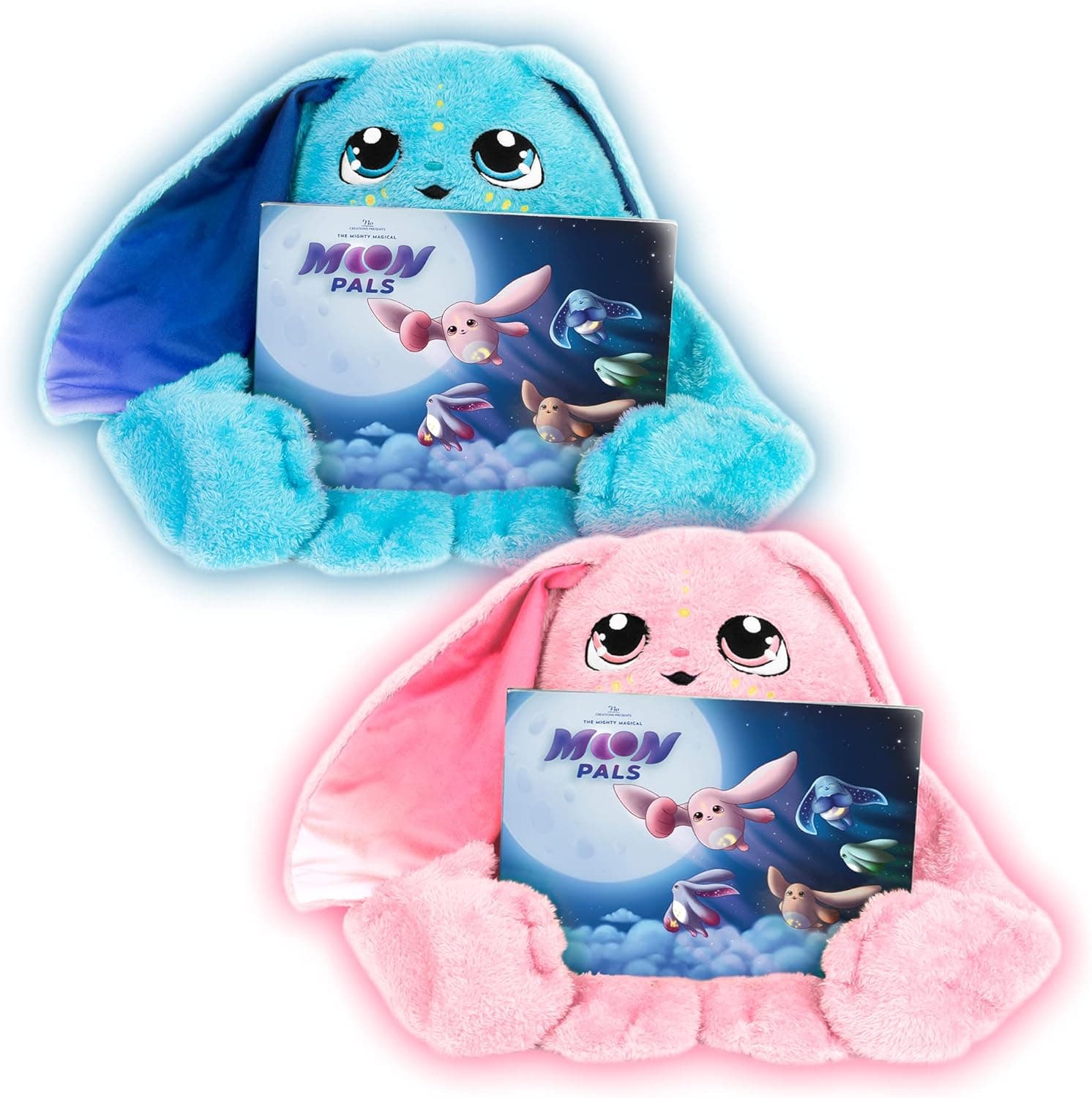 Moon Pals Weighted Plush Animals Bundle - Bo & Mylo, 5lb Therapeutic Stuffed Animal