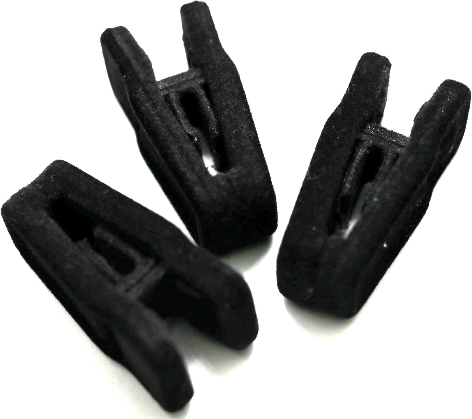 Sleek Pick Premium Velvet Hanger Clips, Black, 30 Pack, 2.25" x 0.87" Non-Slip Grip Felt Plastic Hangers Clip, Heavy Duty, Closet Space-Saving Pants Skirt Clothes Hangers Clip, Clothes Hanger Clip