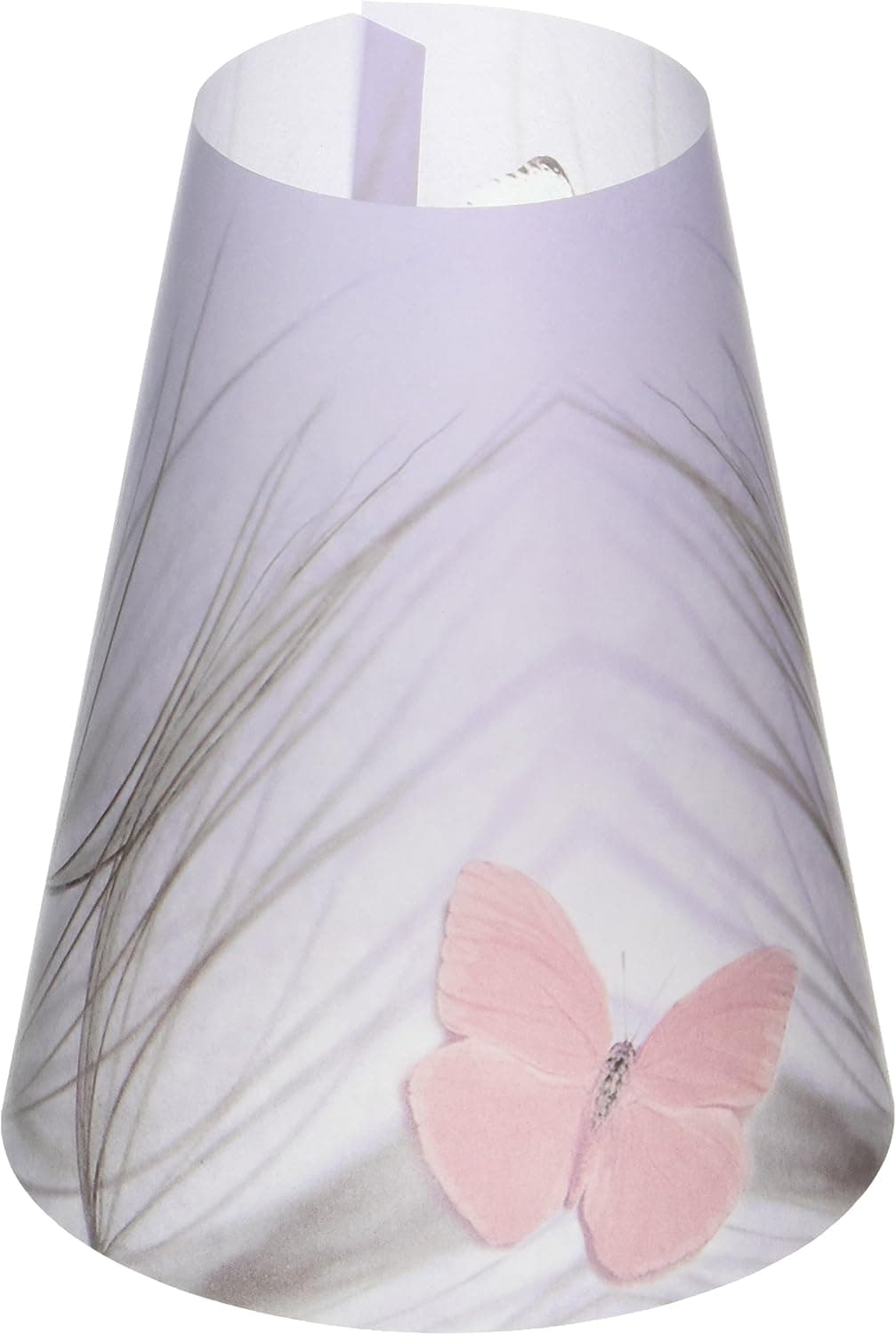 Royal Designs Vellum Tea Light Paper Wine Glass Lampshade, Pink Butterfly, Set of 20, TLS-1004B-20