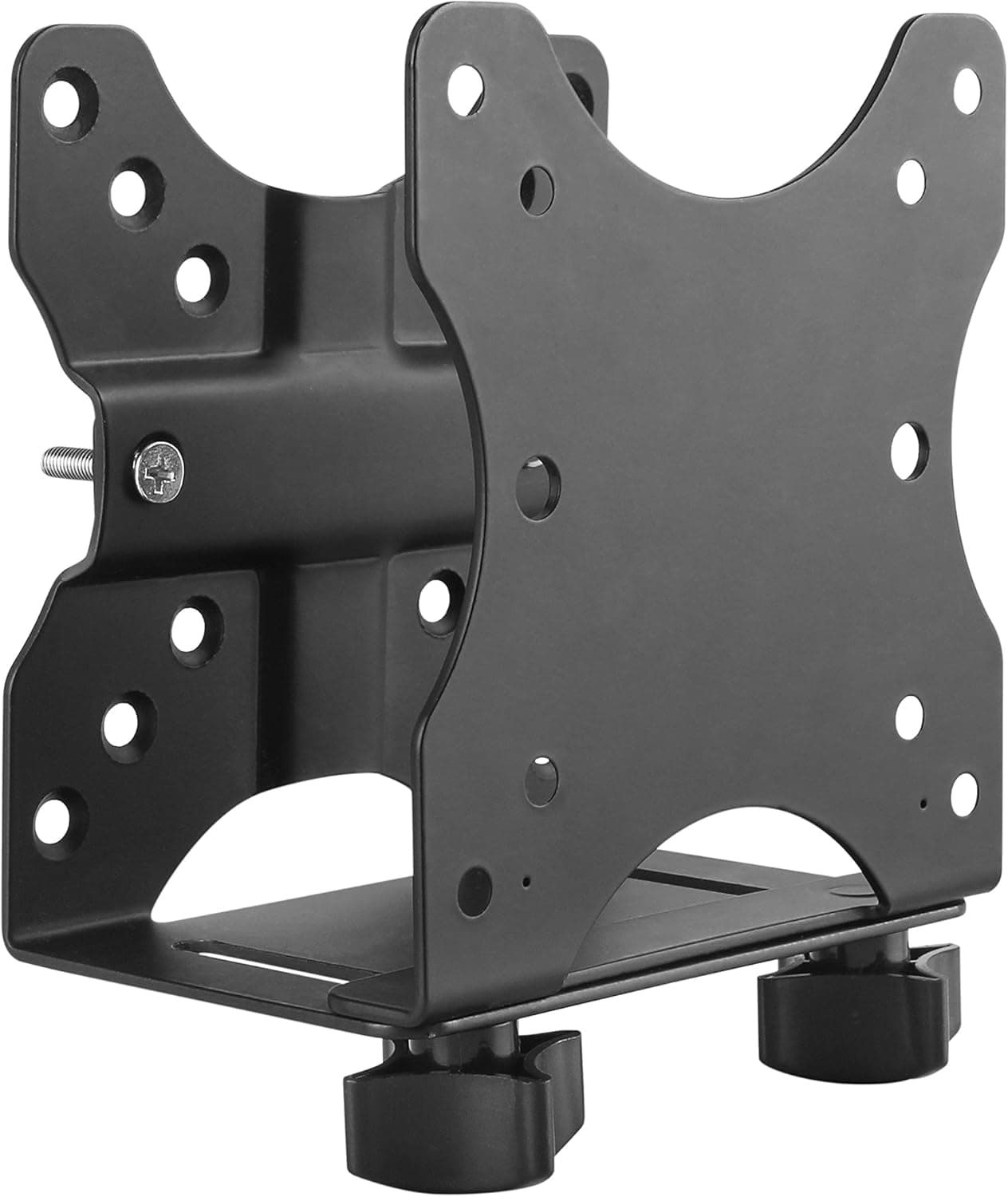 Ergotech Freedom Thin Client Mount VESA Plate, Perfect to mount a Mini PC or Computer, supports CPU's 0.6" - 2.7" wide, 11 lbs. Weight Capacity, Black